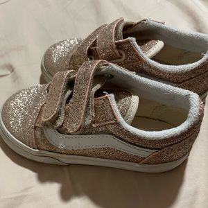 Adorable pink sparkly Vans!